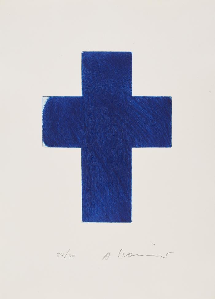 OHNE TITEL (BLAUES KREUZ)