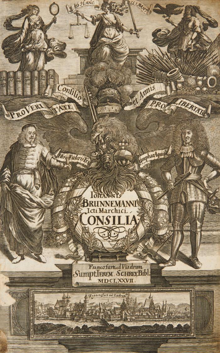 Consilia Sive Responsa Academica, In quibus Materiae gravissimae inter Principes pariter ac privatos in foris illustribus ventilatae ... Opus posthumum ... revisum ac publici Juris factum a Samuele Strykio J. U. D.