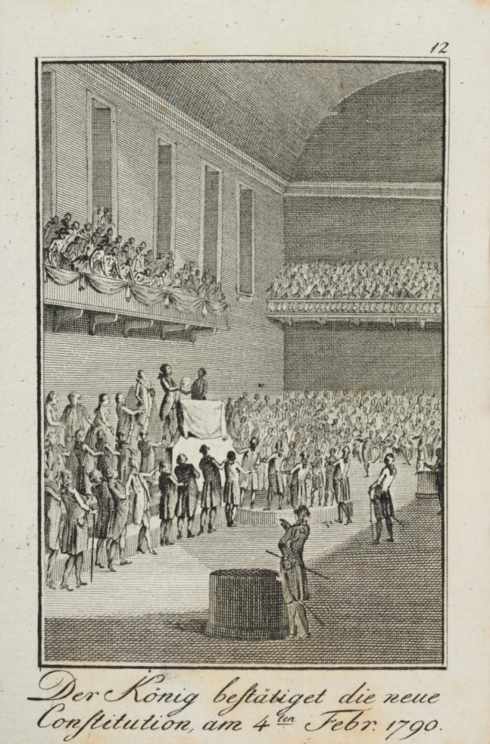 Historisch Genealogischer Almanach Fürs II.te (und III.te) Jahr der Freiheit enthaltend Die fortgesetzte Geschichte der französischen Staatsumwälzung (von Friedrich Schulz). 2 Jahrgänge in 1 Bd.