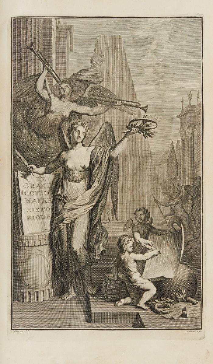 Le grand dictionaire historique, ou le mêlange curieux de l'histoire sacrée et profane ... Onzième édition. 4 Bde. + 2 Bde. Supplement.