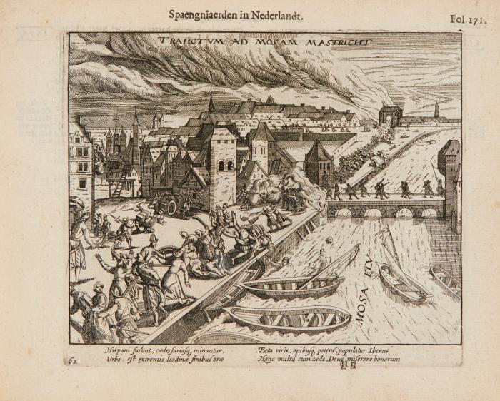 Warachtighe Beschrijvinghe ende lebendighe afbeeldinghe vande meer dan onmenschelijcke endebarbarische tyrannije bedreven by de Spaengiaerden in de Nederlanden.