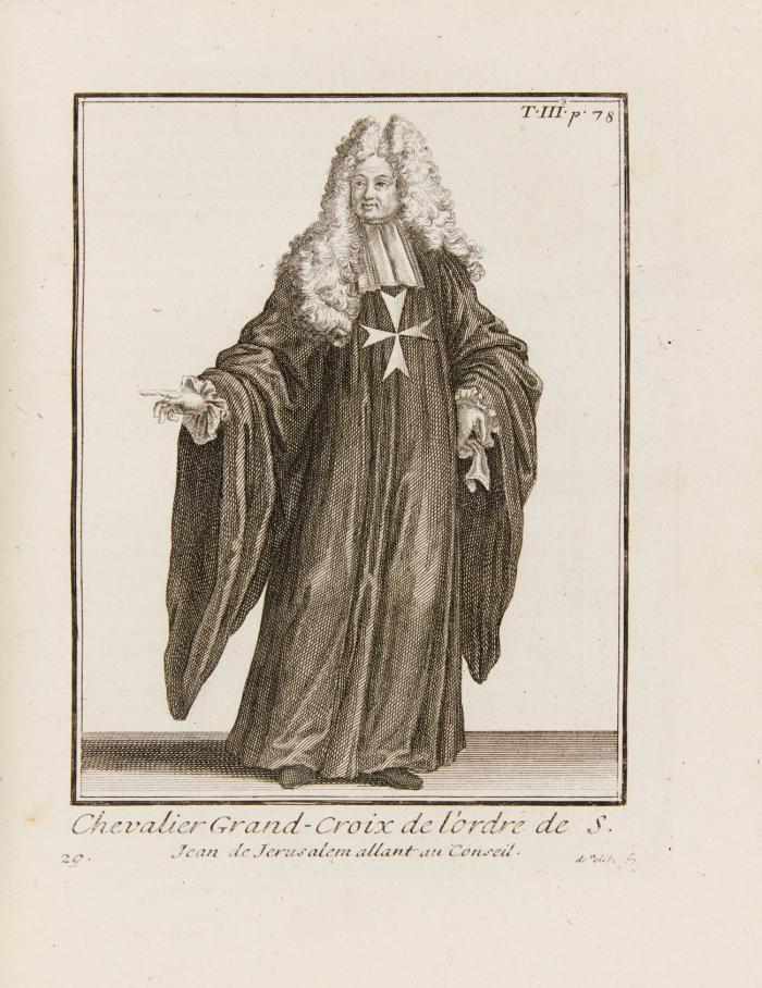 Histoire des ordres monastiques, religieux et militaires, et des congrégations séculières de l'un et de l'autre sexe, qui ont été établies jusqu'à présent; contenant leur origine, leur fondation, leurs progrès ... 8 Bde.