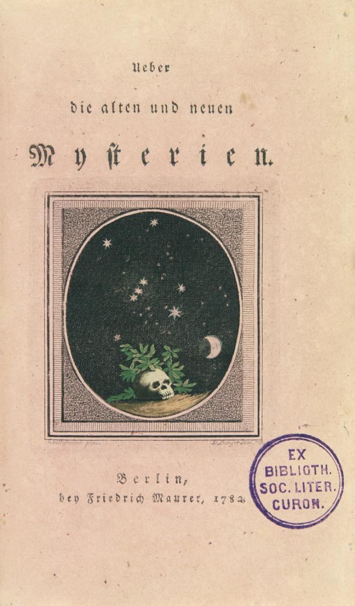 Ueber die alten und neuen Mysterien.