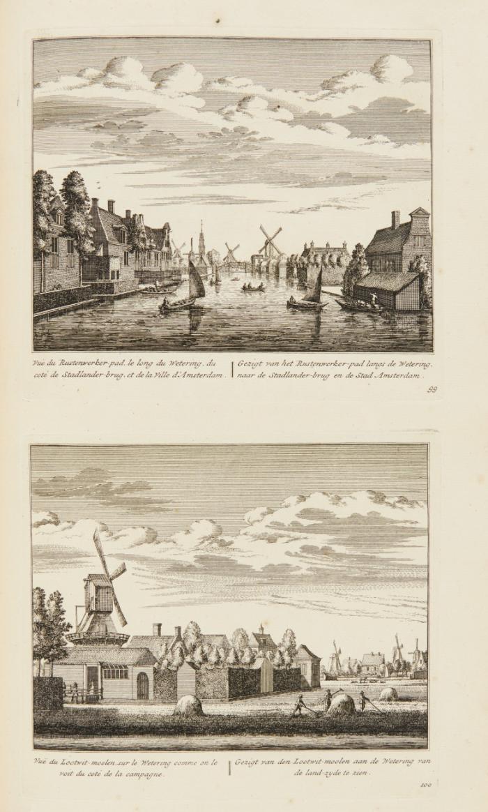 Hollands Arcadia, of de vermaarde Rivier den Amstel/L'Arcadie Hollandoise, ou la fameuse Rivière de l'Amstel.