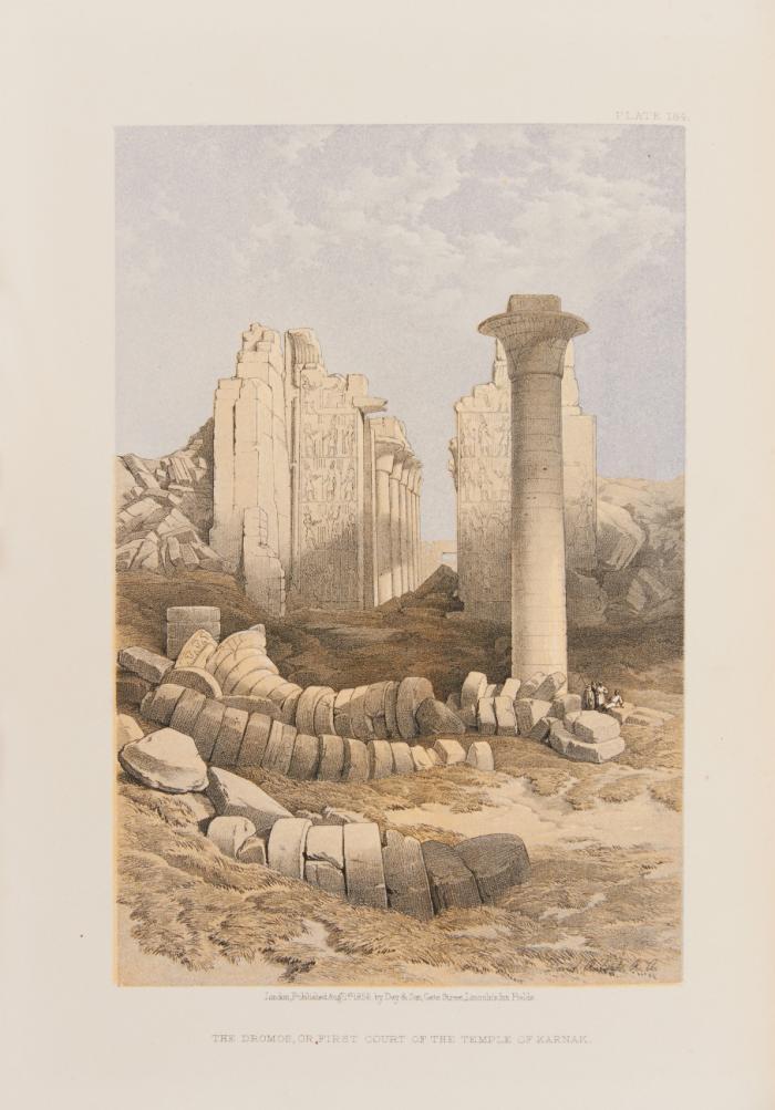 The Holy Land, Syria, Idumea, Arabia, Egypt, & Nubia. After lithographs by Louis Haghe from drawings made on the spot by David Roberts.With historical descriptiions by George Croly. 6 in 3 Bdn.