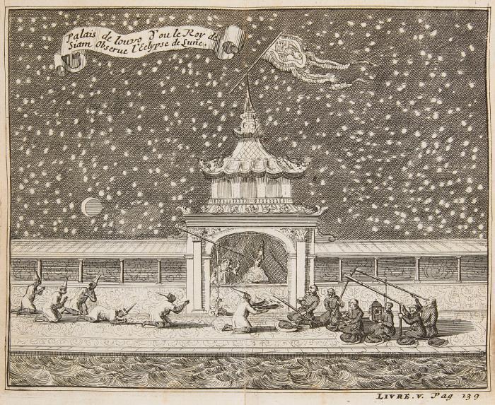 Voyage de Siam des Peres Jesuites, envoyés par le Roy, aux Indes & à la Chine. Avec leurs observations astronomiques, & leurs remarques de physique, de géographie, d'hydrographie, & d'histoire. Suivant la copie de Paris imprimeé.