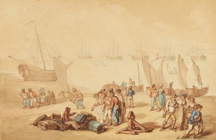 Passengers alighting from a Ferry. 1803.