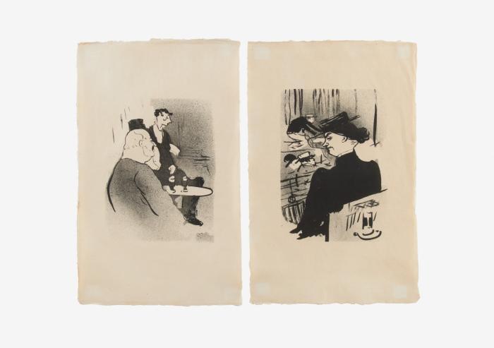 Ducarre aux Ambassadeurs / Une Spectatrice (pl. 9 u. 10 aus Le Café-Concert). 1893.