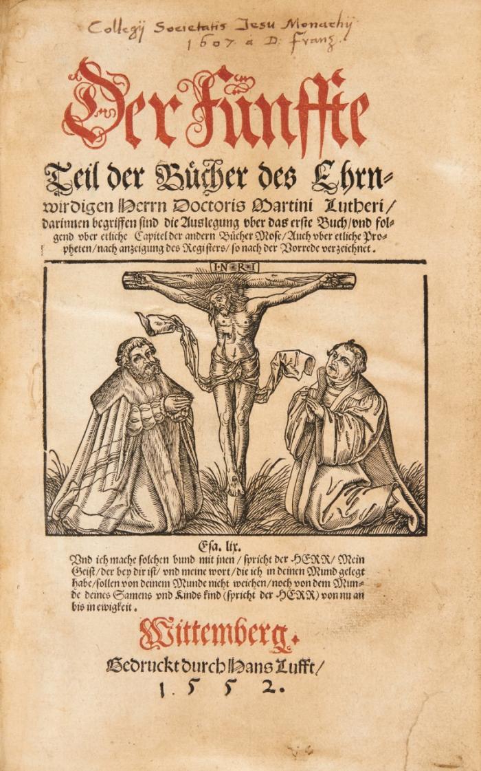 Der fünffte Teil der Bücher ... (Hrsg. von Georg Maior).