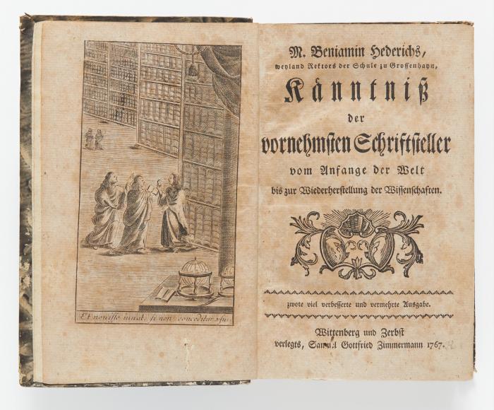 Känntniß der vornehmsten Schriftsteller vom Anfange der Welt bis zur Wiederherstellung der Wissenschaften. 2 Bde.
