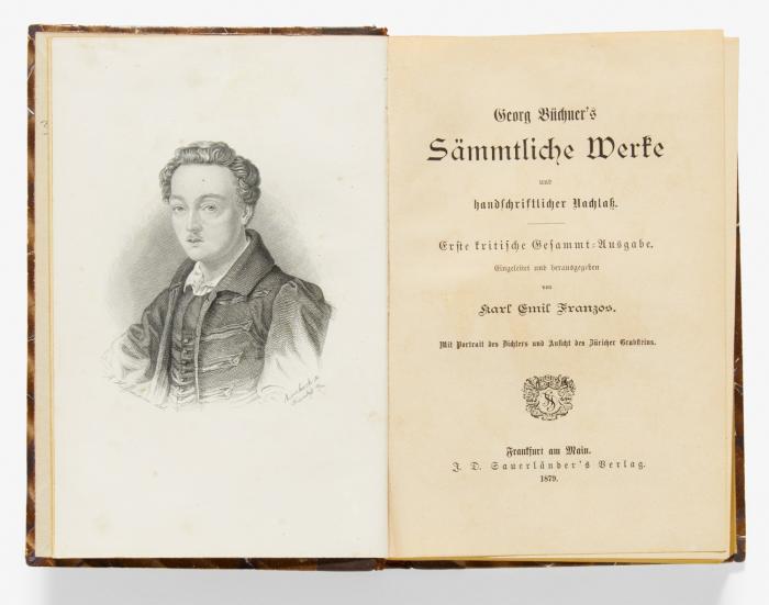 Sämmtliche Werke und handschriftlicher Nachlaß. Erste kritische Gesammt-Ausgabe. Eingeleitet und herausgegeben von Karl Emil Franzos.