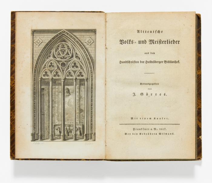 Altdeutsche Volks- und Meisterlieder aus den Handschriften der Heidelberger Bibliothek.