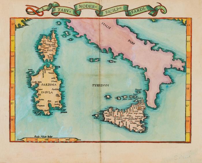 Europa. – Frankreich. Tabu. Moder. Gallie / Italien. Tabula Nova Italiae / Sizilien, Sardinien, Korsika. Tabu. Moder. Sicili. & Sardi. / Großbritannien, Irland. Tabu. Moder. Anglie & Hiber. / Spanien, Portugal. Tabu. Nova Hispaniae. / Oberrhein. Tabu. Nova Provin. Rheni.