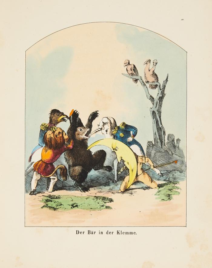 Der Bär und der Mond.