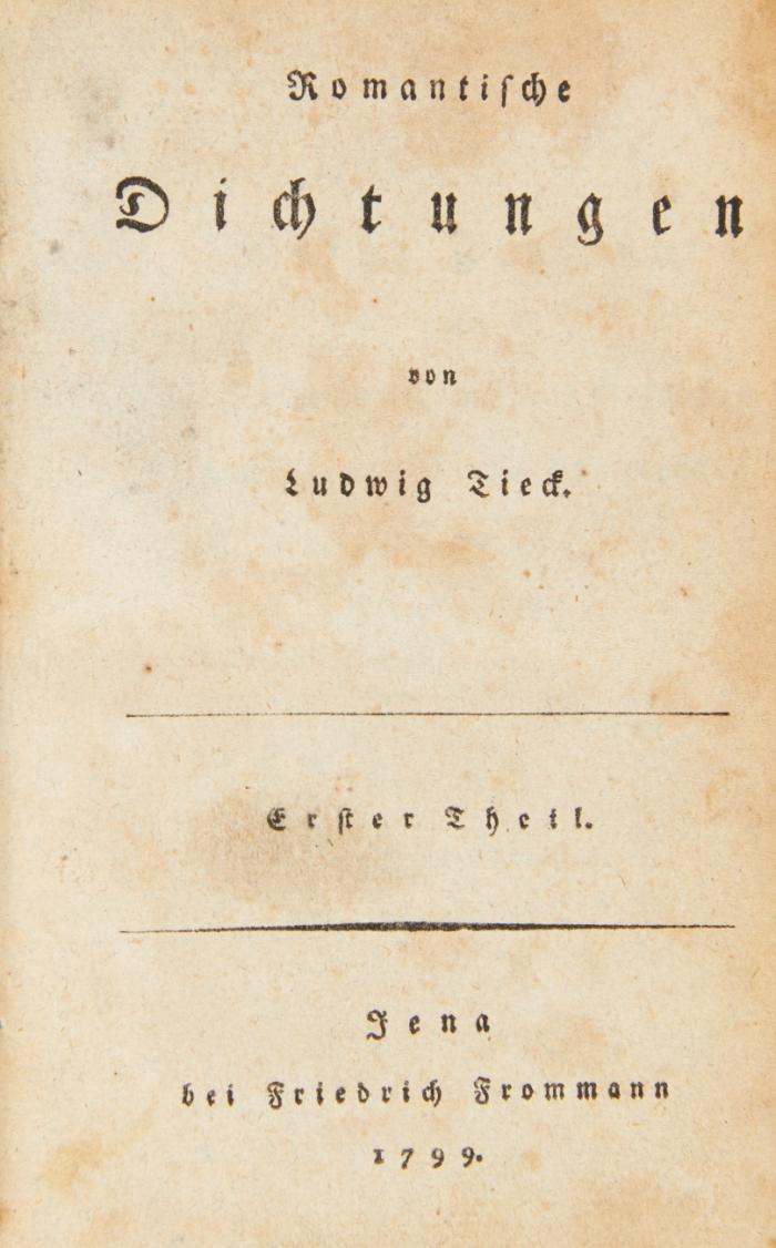 Romantische Dichtungen. 2 Bde.