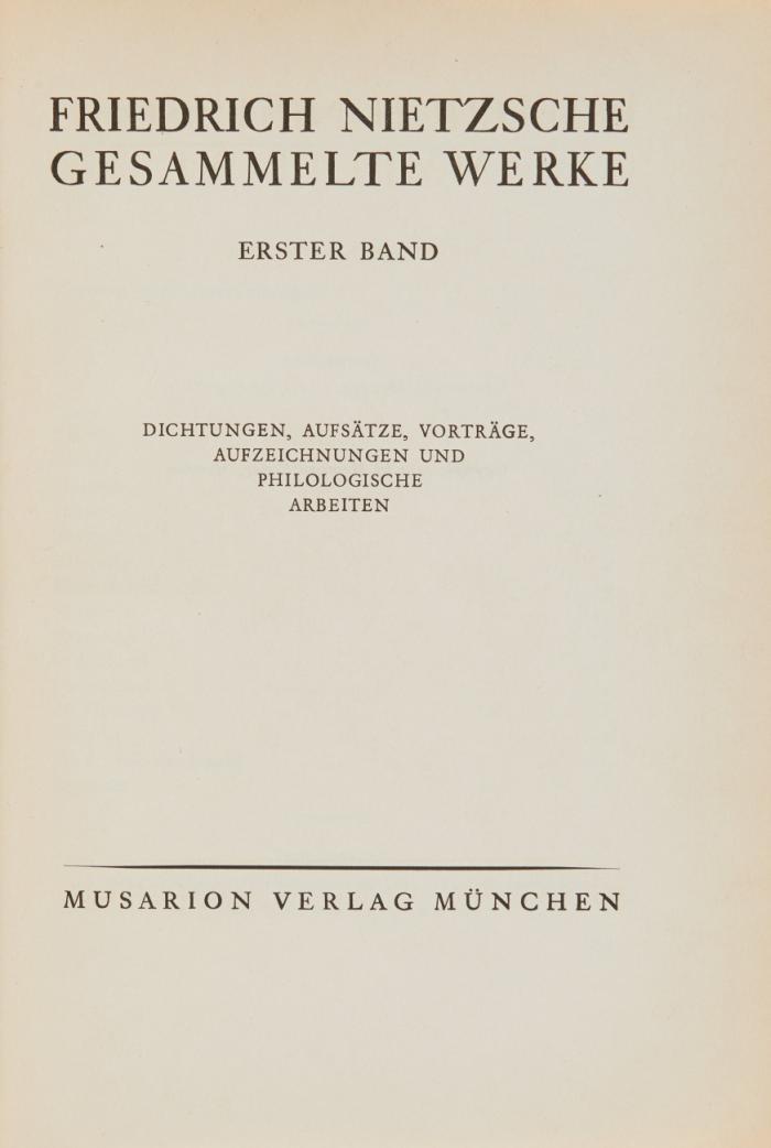 Gesammelte Werke. Musarionausgabe. 23 Bde.