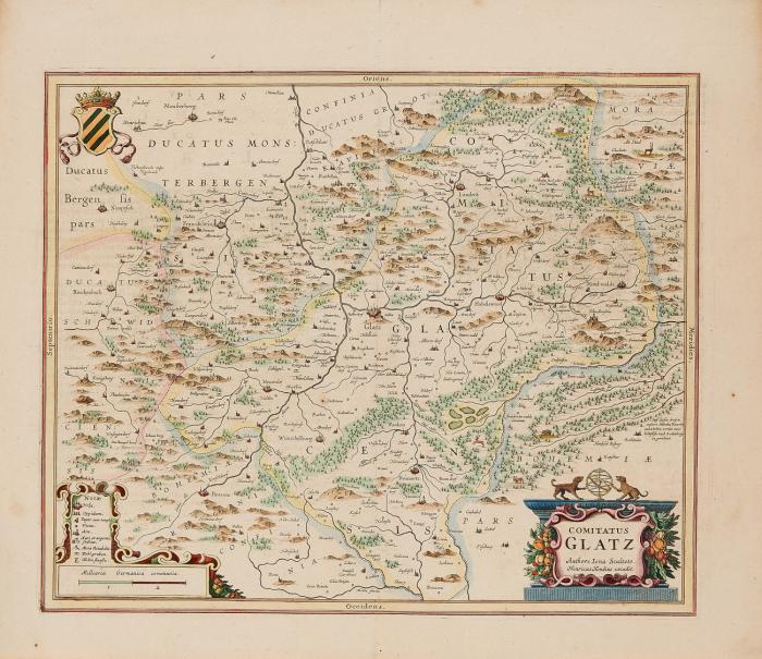 Klodzko (Glatz). Comitatus Glatz, mit Glatz als zentralem Ort.