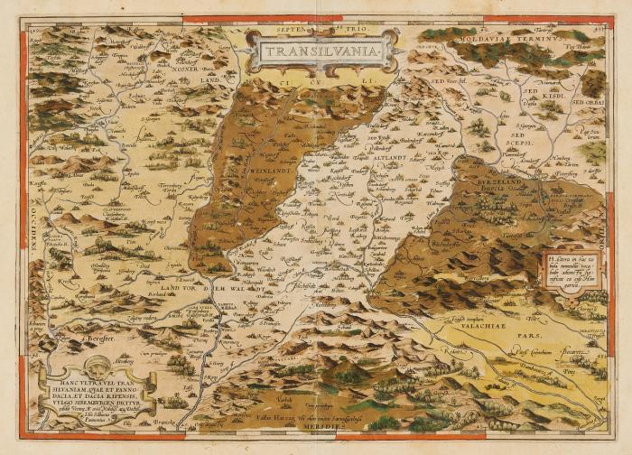 Transsylvanien / Siebenbürgen. Transilvania, mit Hermannstadt als zentralem Ort.
