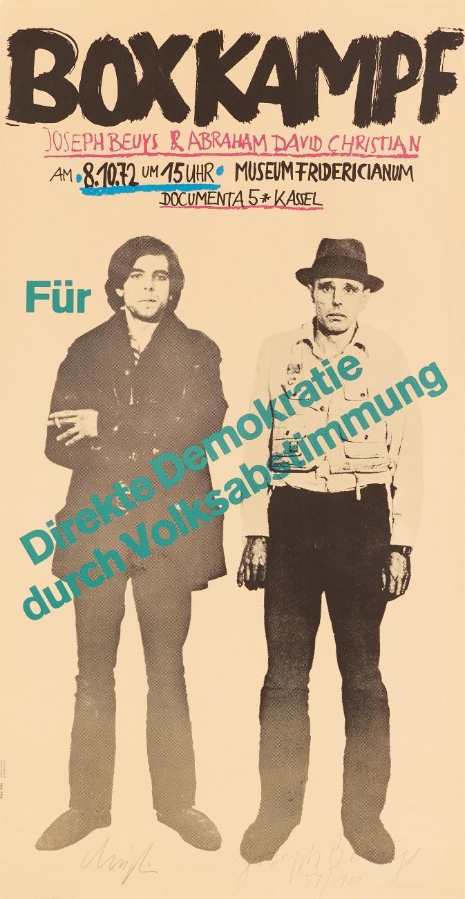 BEUYS BOXT FÜR DIREKTE DEMOKRATIE
