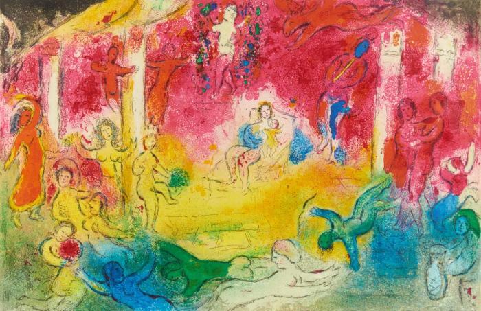TEMPLE ET HISTOIRE DE BACCHUS (AUS: DAPHNIS ET CHLOÉ)