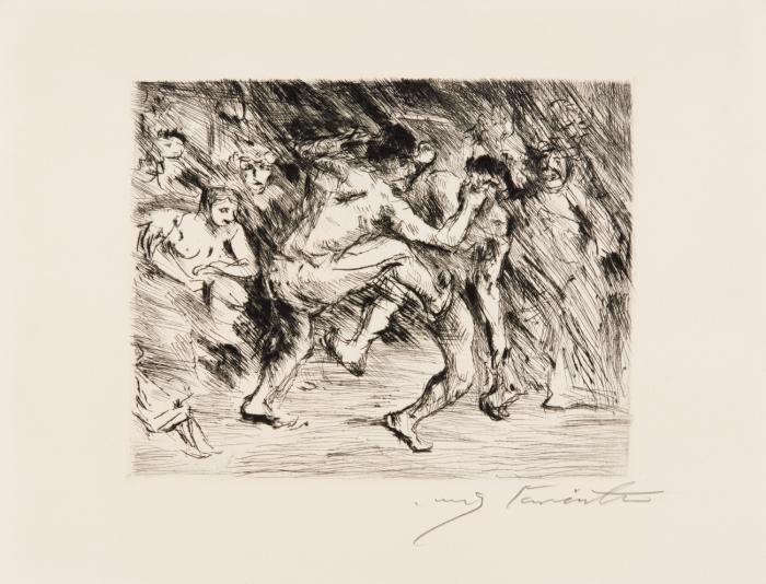 ODYSSEUS UND DER BETTLER (BLATT 5 AUS: KOMPOSITIONEN)