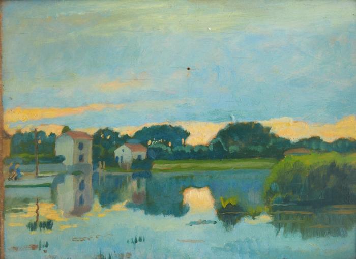 LANDSCHAFT MIT SEE