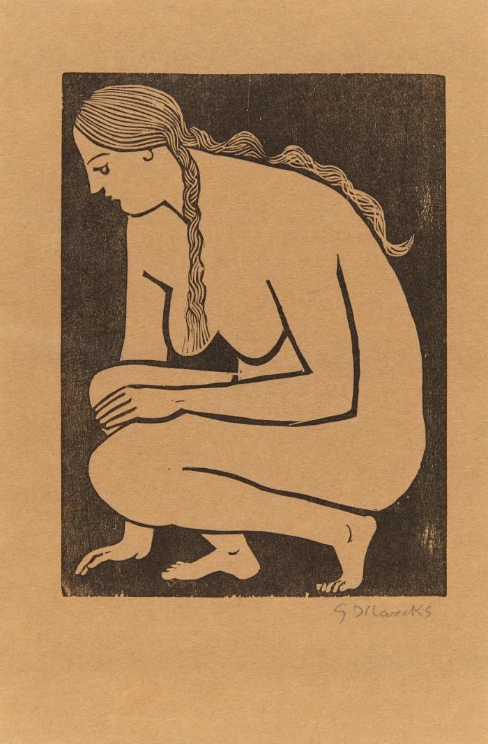 HOCKENDES MÄDCHEN (HOCKENDE)
