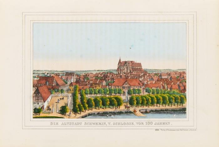Meklenburg in Bildern redigirt und mit erlaeuterndem Texte begleitet. 4 Tle. in 1 Bd.