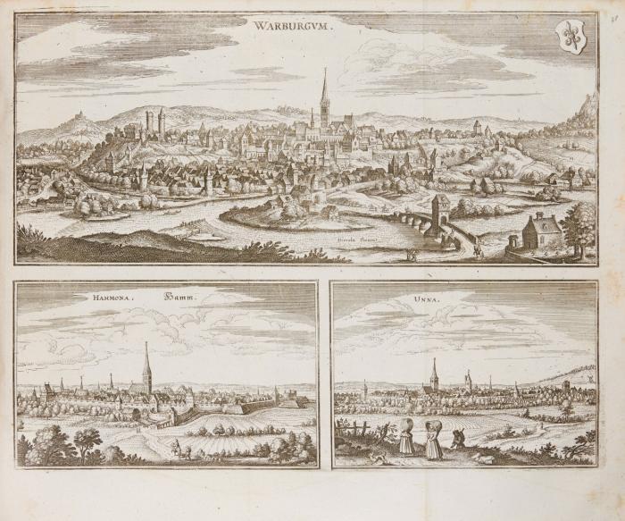 Topographia Westphaliae. Das ist, Beschreibung der vornembsten und bekantisten Stätte und Plätz, im hochlöbl: Westphälischen Craiße.