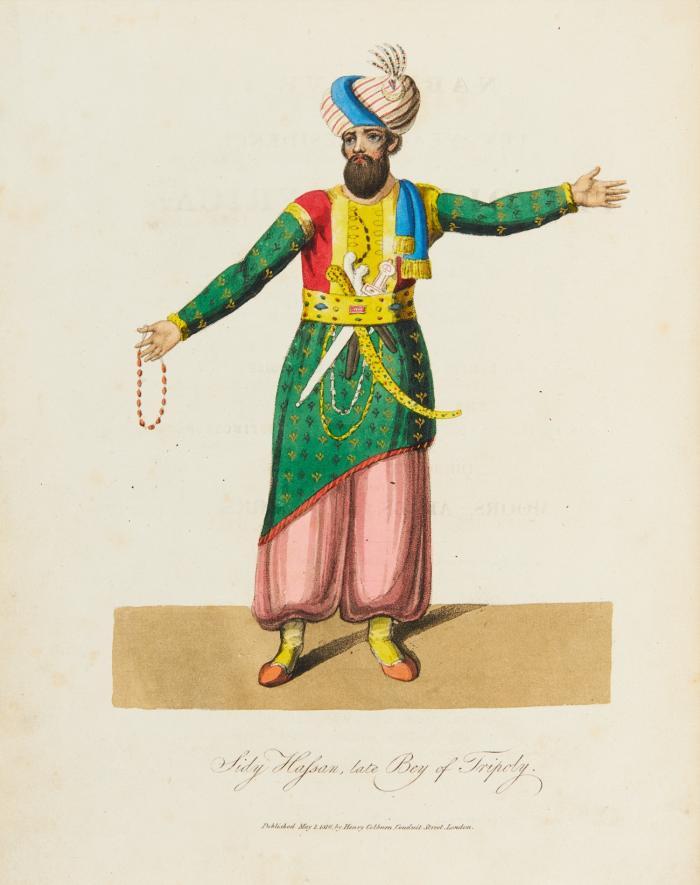 Narrative of a ten years' residence at Tripoli in Africa: from the original correspondence in the possession of the family of the late Richard Tully, Esq. the British Consul. Comprising authentic memoirs and anecdotes of the reigning Bashaw, his family, and other persons of distinction; also, an account of the domestic manners of the Moors, Arabs, and Turks.