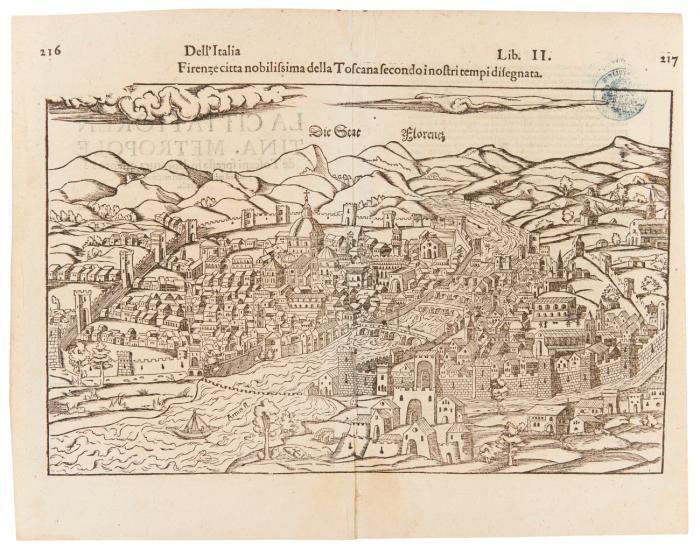 Florenz. Dell'Italia Firenze citta nobilissima della Toscana secondo i nostri tempi disegnata ... Die Stat Florenc, Gesamtansicht.