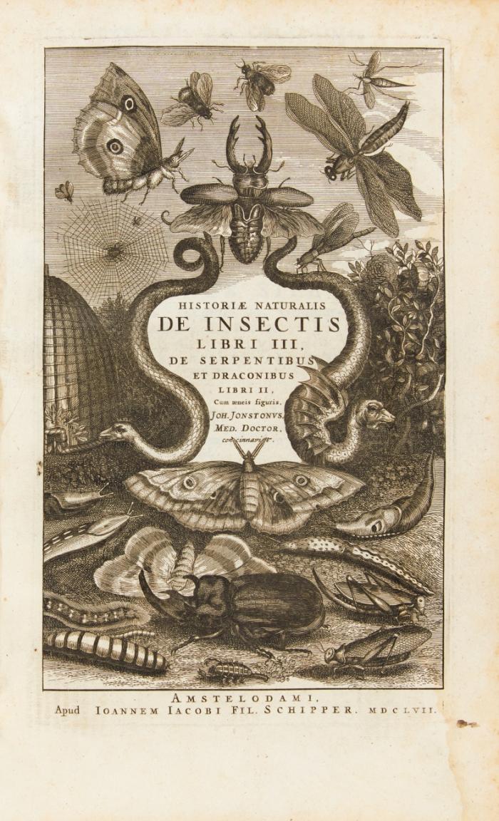 Historia naturalis animalium. 6 Teile in 1 Bd. Enthält: De quadrupedibus libri / De insectis libri III - De serpentibus et draconibus libri II / De avibus libri VI / De piscibus et cetis libri V (= De piscibus - De exanguibus aquaticis libri IV).
