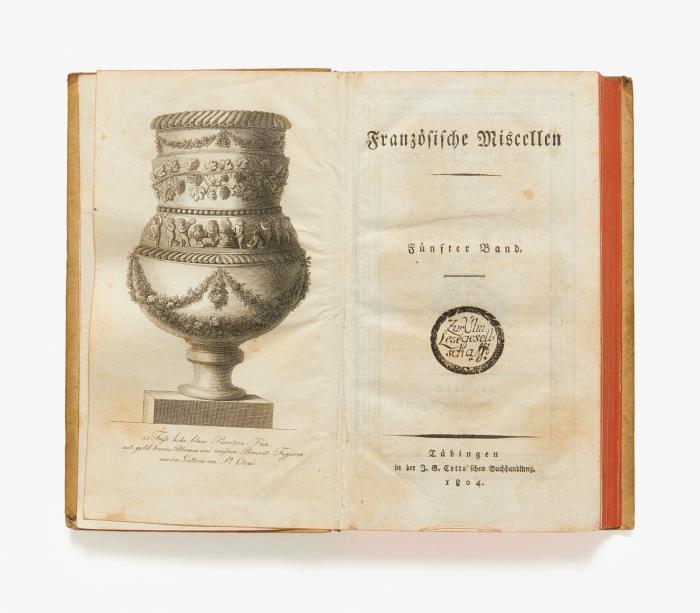 Französische Miscellen. (Hrsg. v. Helmina v. Chézy). Bde. 1-6 (v. 18) in 3 Bden.