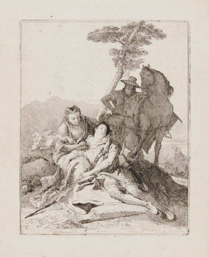 Medoro esangue (Angelica stillt Medors Wunden).