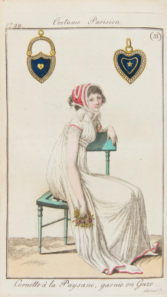 Journal des dames et des modes. Jg. 1. Hefte 1-52 in 4 Bdn.