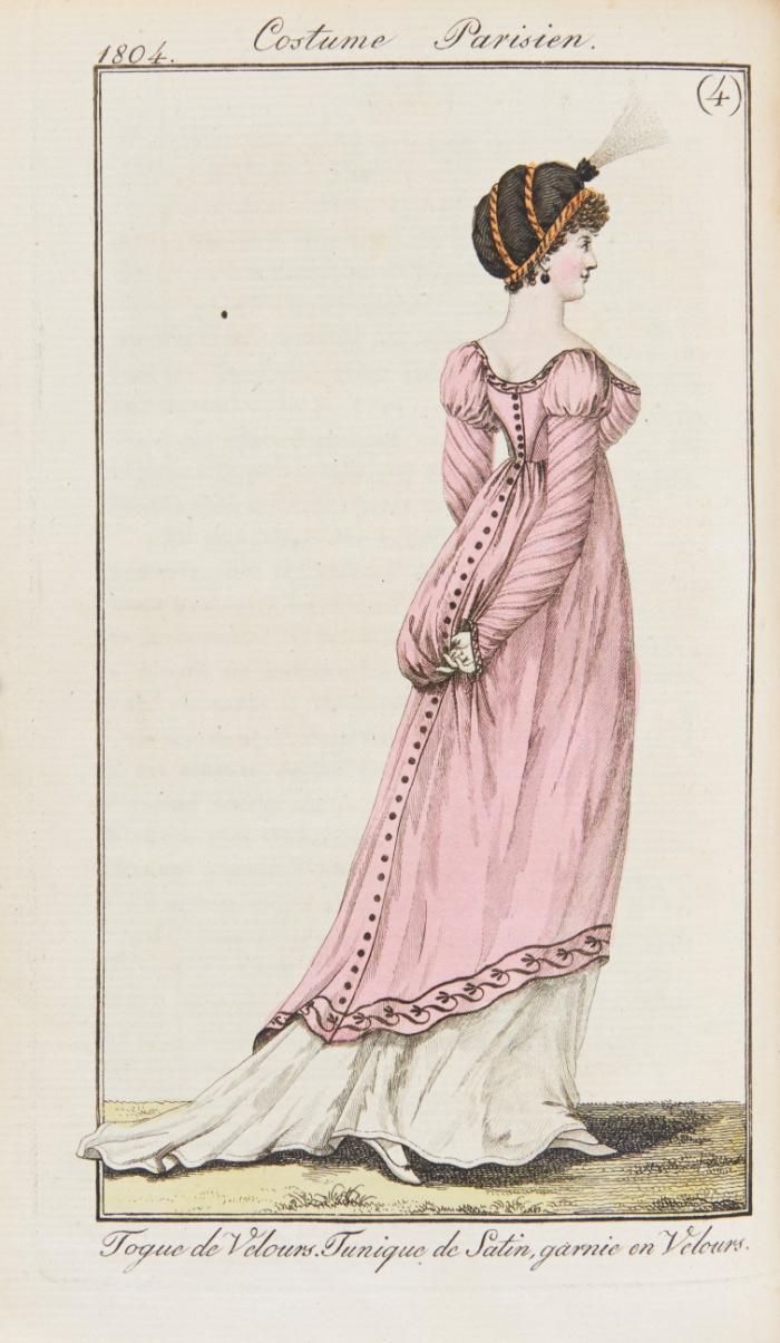 Journal des dames et des modes. Jg. 1. Hefte 1-52 in 4 Bdn.