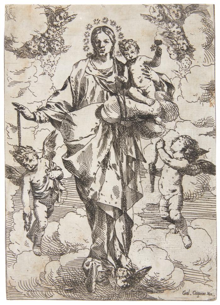 Die Rosenkranz-Madonna.