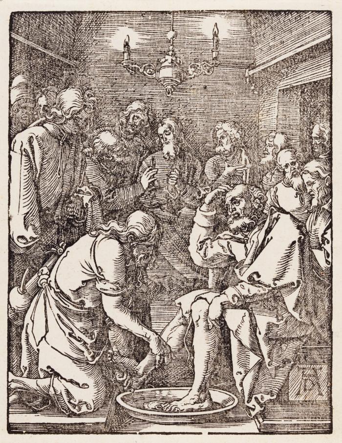 Die Fußwaschung.