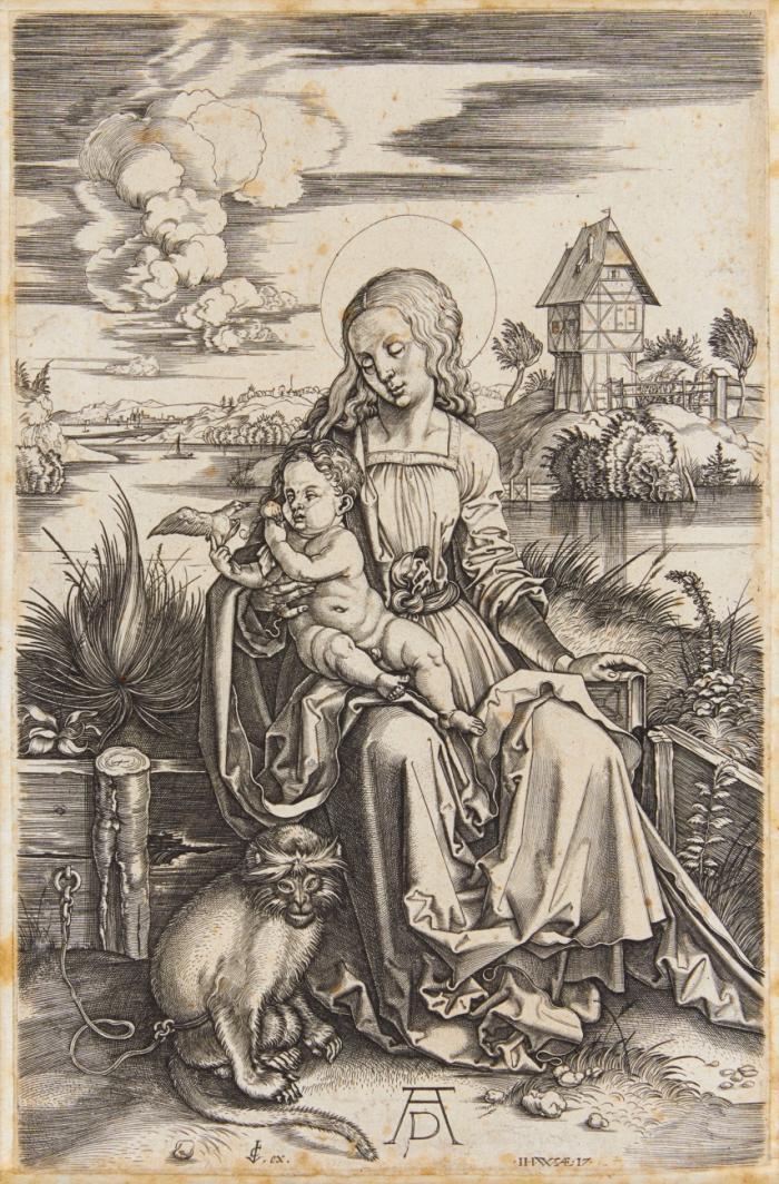 Geburt Christi / Maria mit der Meerkatze / Die Messe des Heiligen Gregor.
