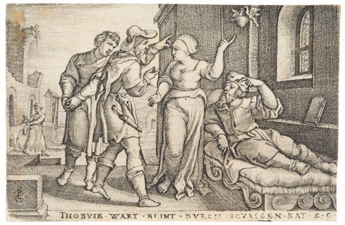 Tobit erblindet.