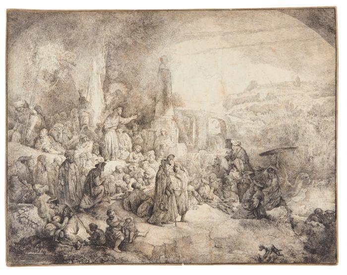 Die Predigt Johannes des Täufers.