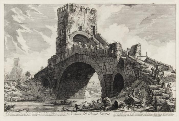Veduta del Ponte Salario (Ansicht des Ponte Salario).