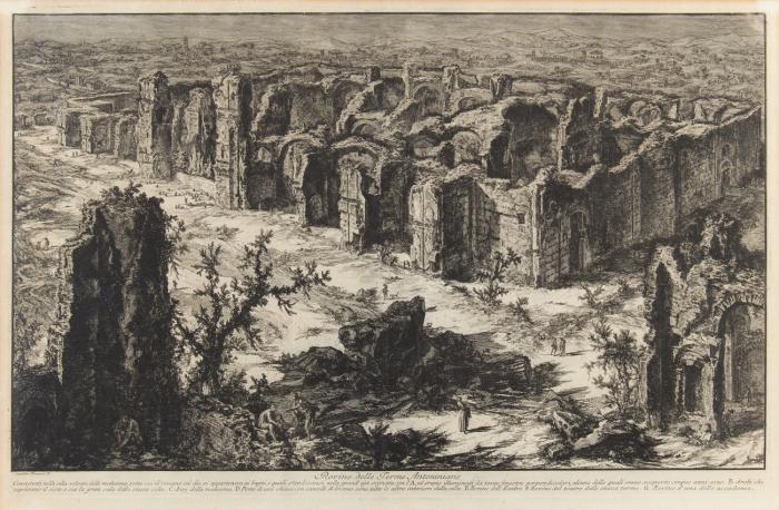 Rovine delle Terme Antoninianae (Caracalla-Thermen, aus der Vogelschau)