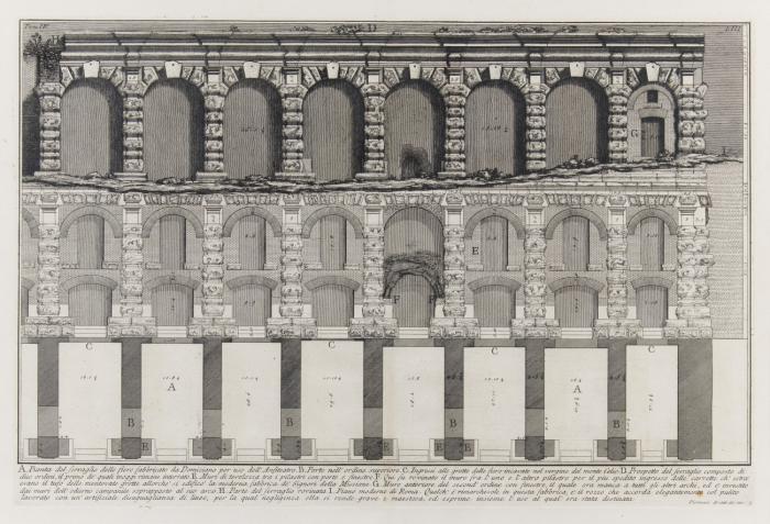 A. Pianta del serraglio delle fiere fabbricato da Domiziano per uso dell'Anfiteatro.