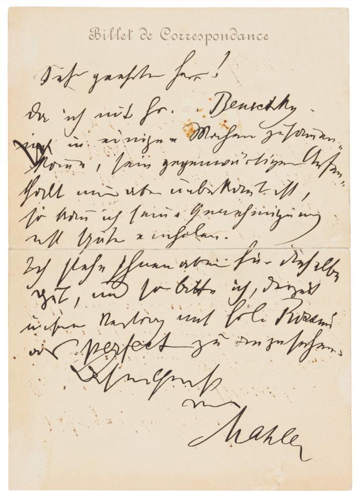 E. Briefkarte m. U.;