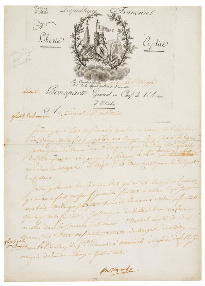 Brief m. U. (Bonaparte);