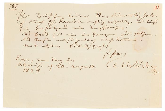 E. Brief m. U.;