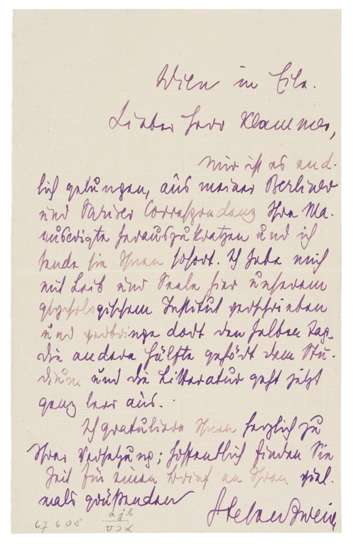 E. Brief m. U.;