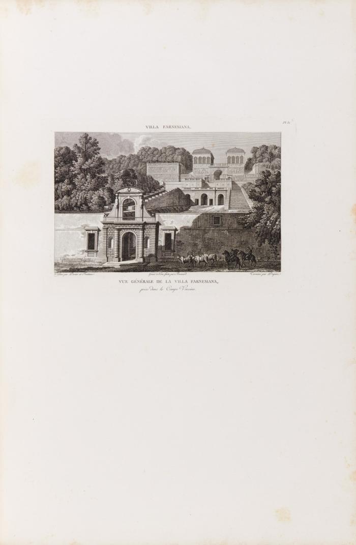 Choix des plus célèbres maisons de plaisance de Rome et de ses environs.