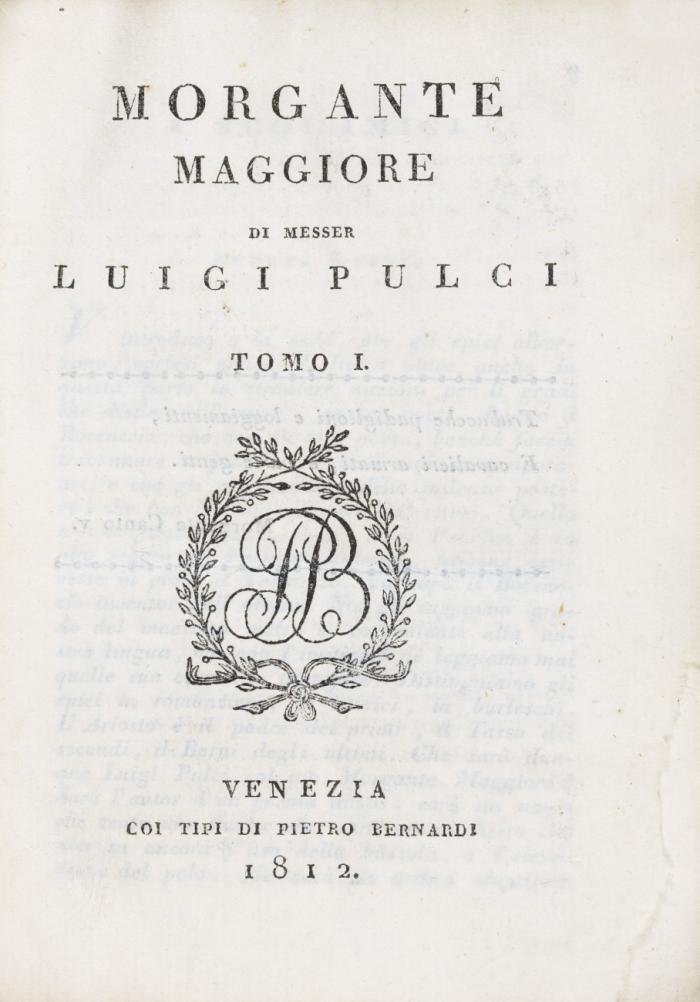 Morgante maggiore. 4 Bde.